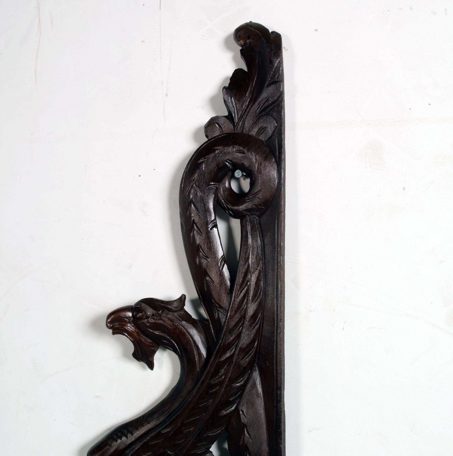 Large Winged Griffin By Bottega Cadorin, For Testolini & Salviati, Carved Walnut photo Art
