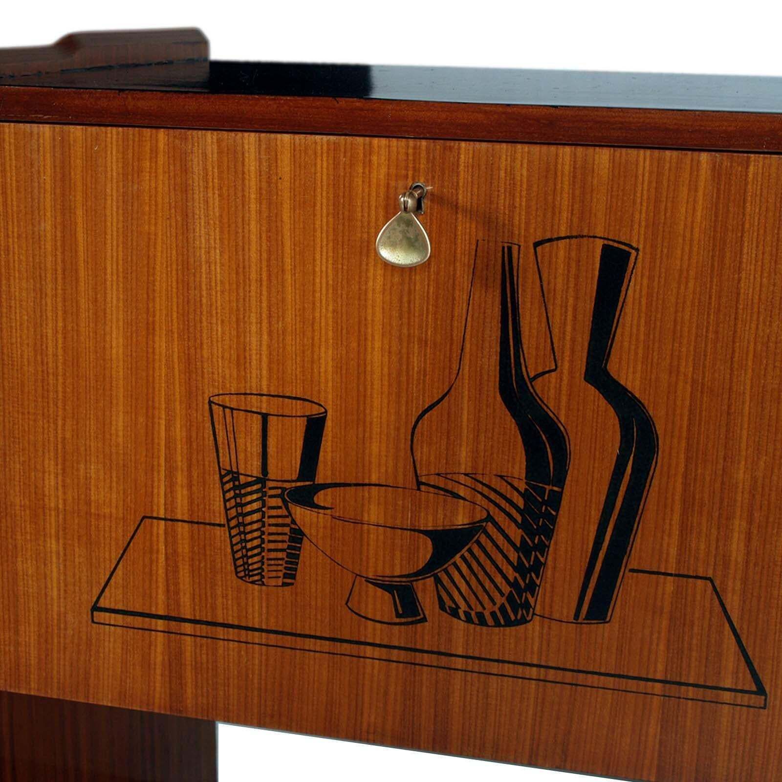1960s Buffet Dry Bar By Mobile Di Cantù, Ico & Luisa Parisi Attributed In Walnut photo Furniture