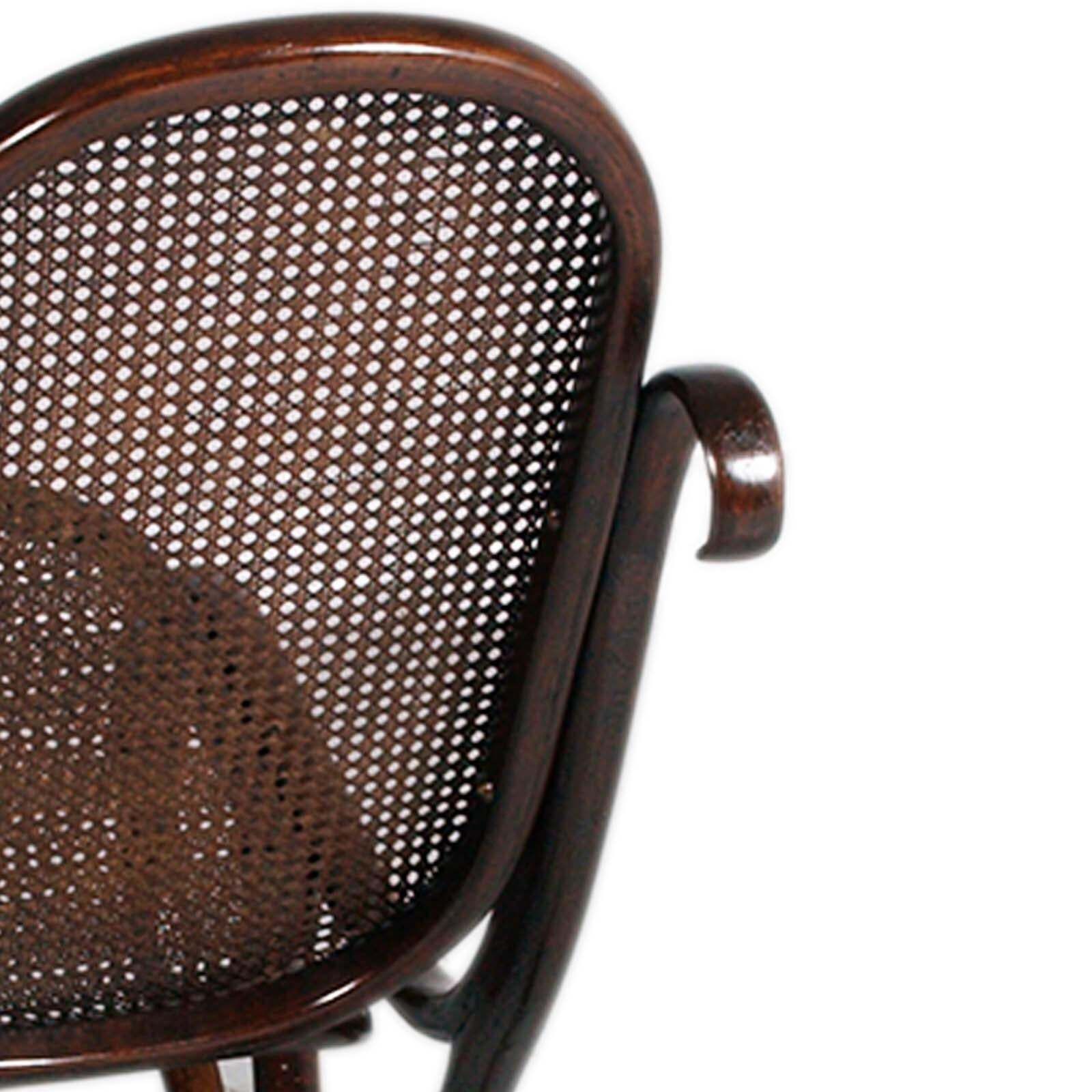 Art Nouveau Beech And Woven Rocking Chair By Jacob & Josef Kohn, 1910s photo Furniture