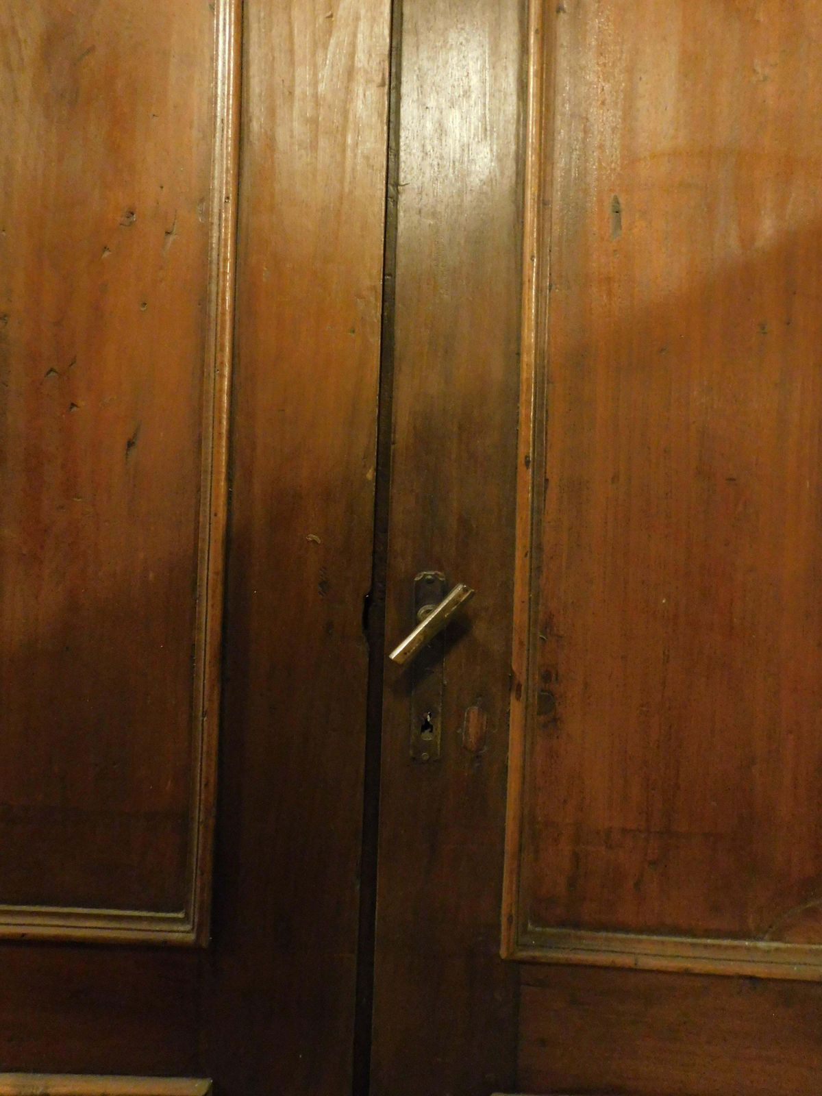 Walnut Door With Two Doors With Original Frame, Italy photo Home Fixtures