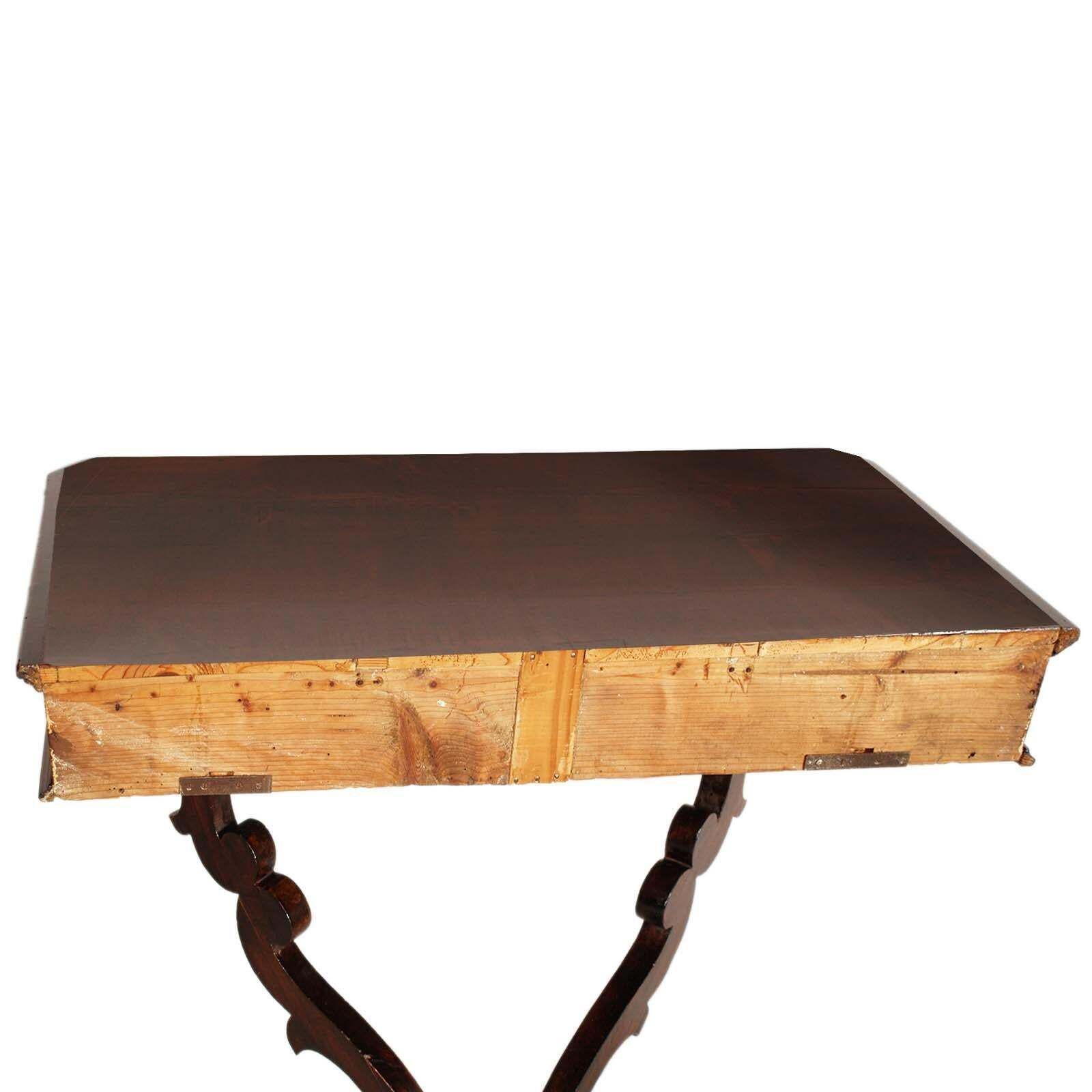 17th Century Large Tuscan Renaissance Hanging Console In Walnut With Drawer photo vinterior