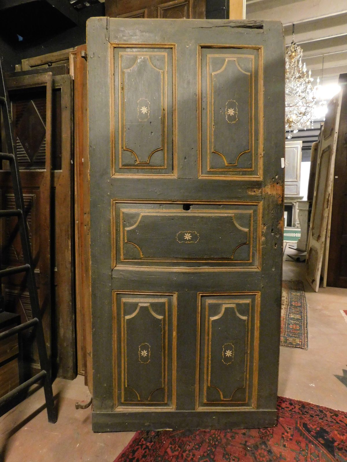 Single Leaf Door In Lacquered And Painted Wood, Italy photo furniture