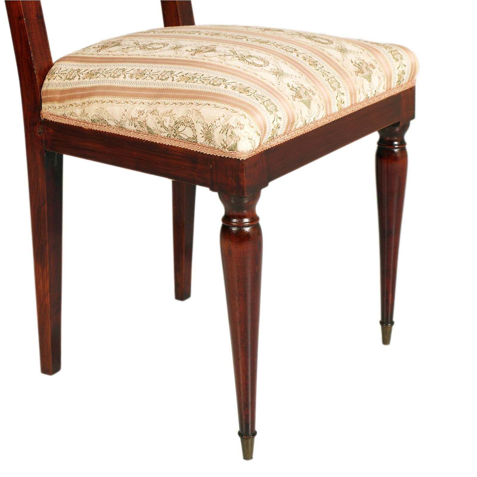 Eight French Gothic Style Chairs , Mahogany 1940s , Charles Dudouyt Attributed photo vinterior