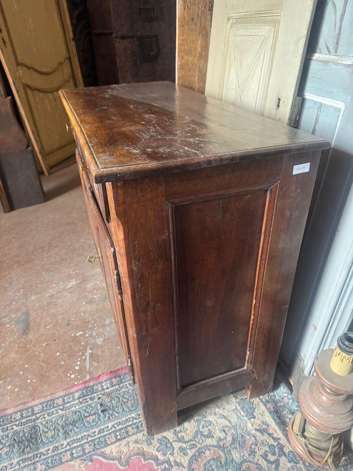 Credenzas, Sideboard, Wooden Cabinet With Two Doors And Two Drawers, Italy photo for sale