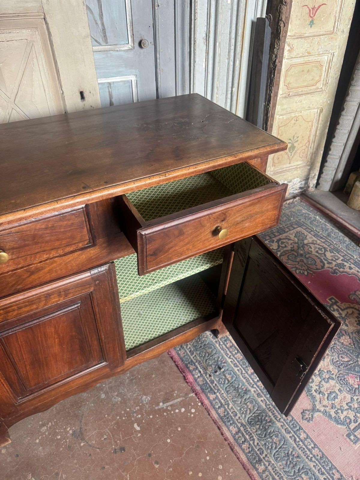Credenzas, Sideboard, Wooden Cabinet With Two Doors And Two Drawers, Italy photo 1416.0