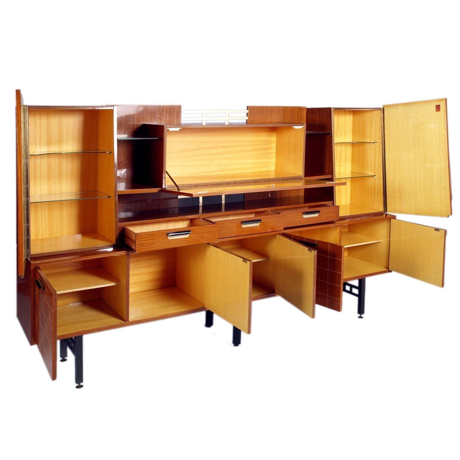 1960s Sideboard La Permanente Mobili Cantù In Veneered Rosewood With Maple Inlay photo furniture