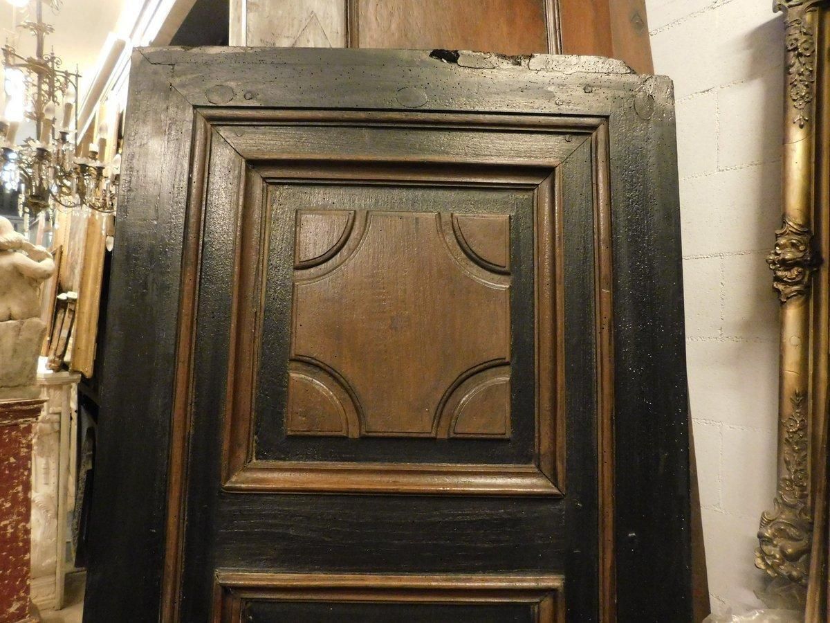 Entrance Door, Carved And Lacquered Walnut Door, Italy photo vinterior