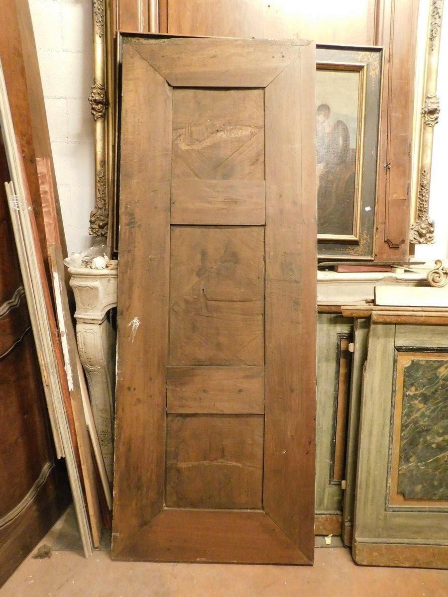 photo for sale Entrance Door, Carved And Lacquered Walnut Door, Italy