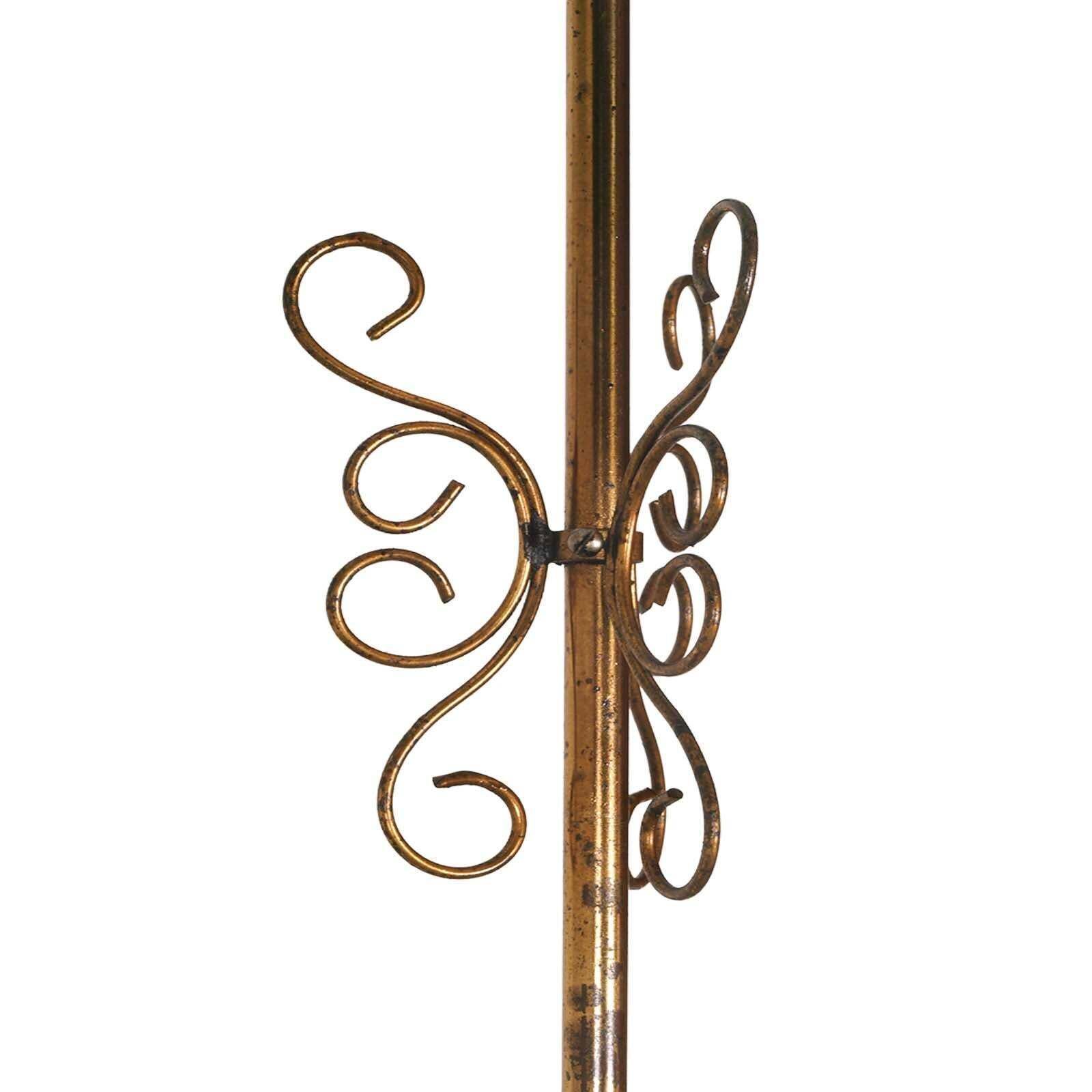 Chandelier Art Deco Venetian Murano Glass Decorated Pendant Lamp Gilt Brass photo Lighting