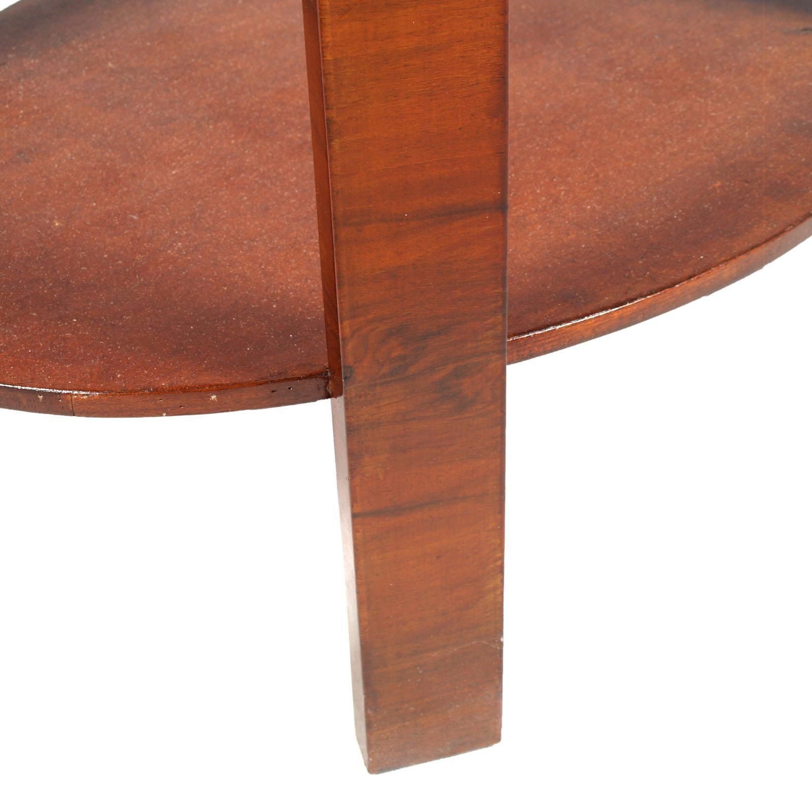 1930 Oval Side Table Coffee Table Art Deco By Osvaldo Borsani In Veneered Walnut photo 4277.0