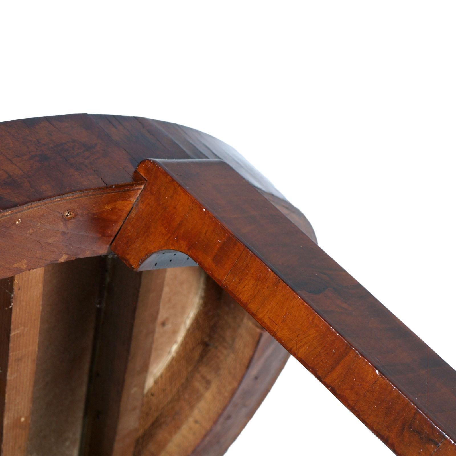 1930 Oval Side Table Coffee Table Art Deco By Osvaldo Borsani In Veneered Walnut photo buy