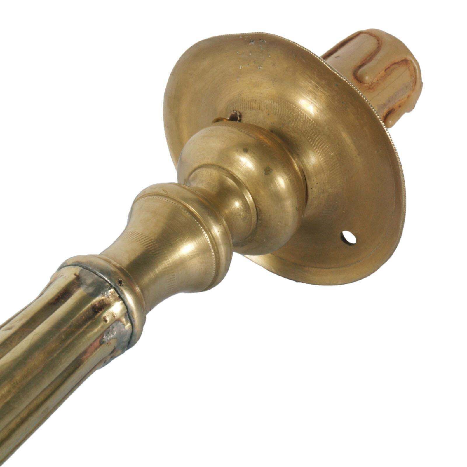 photo furniture 17th Century Antique Original Lampholder Candelabrum In Gilt Bronze