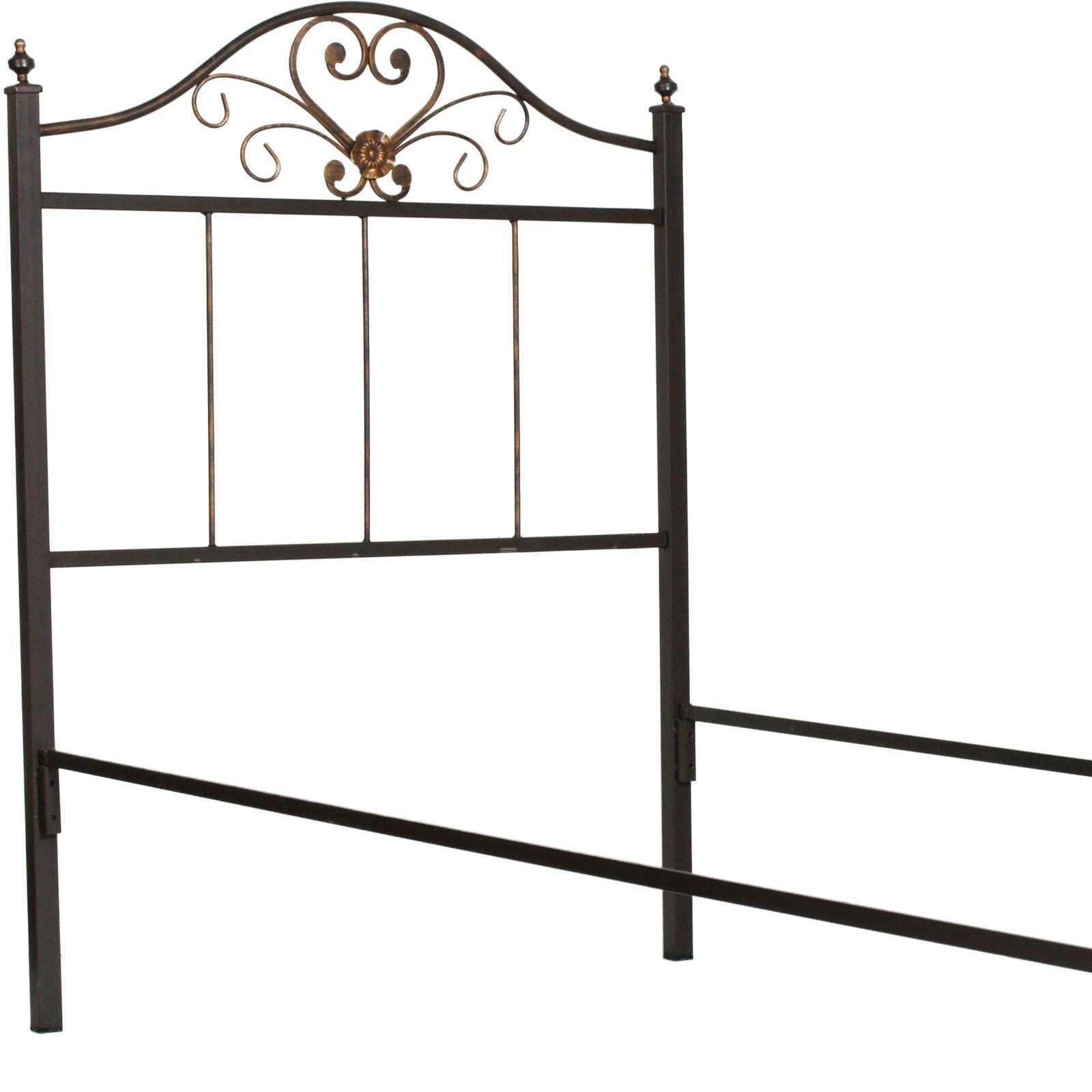 1960s Italian Art Nouveau Single Bed In Painted Wrought Iron, Golden Parts photo furniture