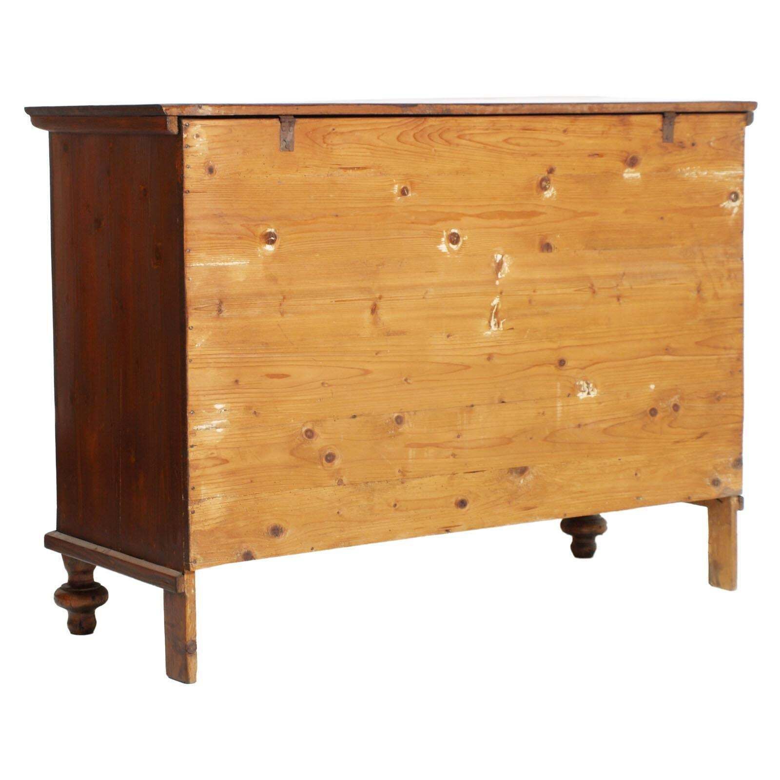 19th Century, Country Sideboard With Drover, In Massive Wood, Wax Polished photo vintage