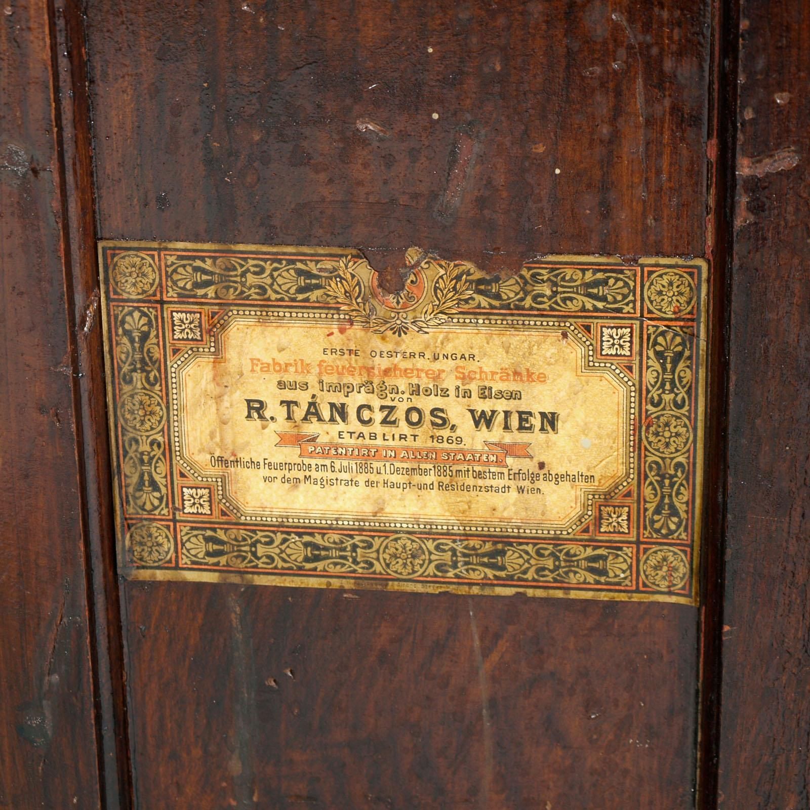19th Century Wien Armored Cabinet, Safe, Restored And Functioning, All Original photo vintage