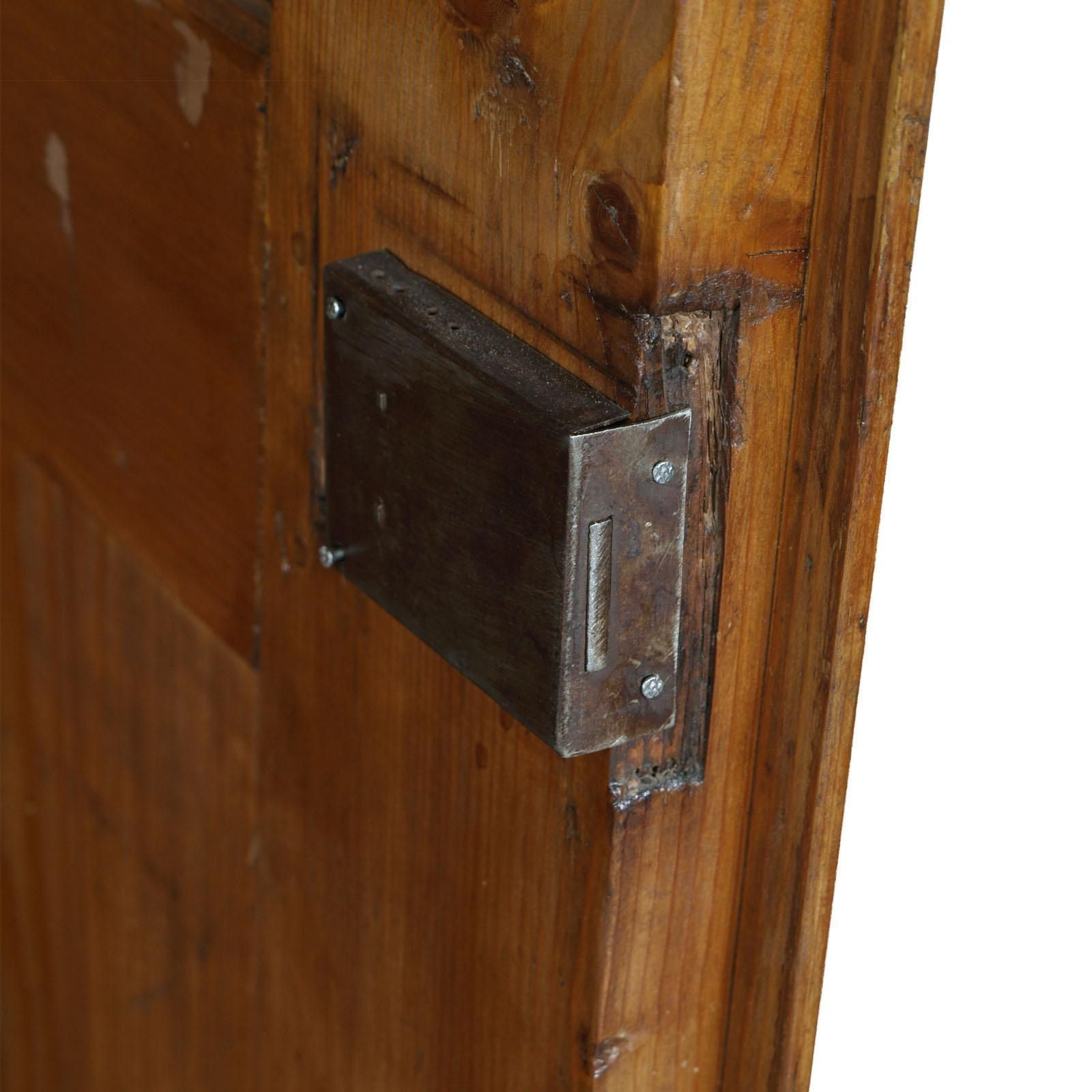 Furniture Austrian 18th Century Empire Style Two Doors Larch Wood Armoire Wardrobe Cabinet photo