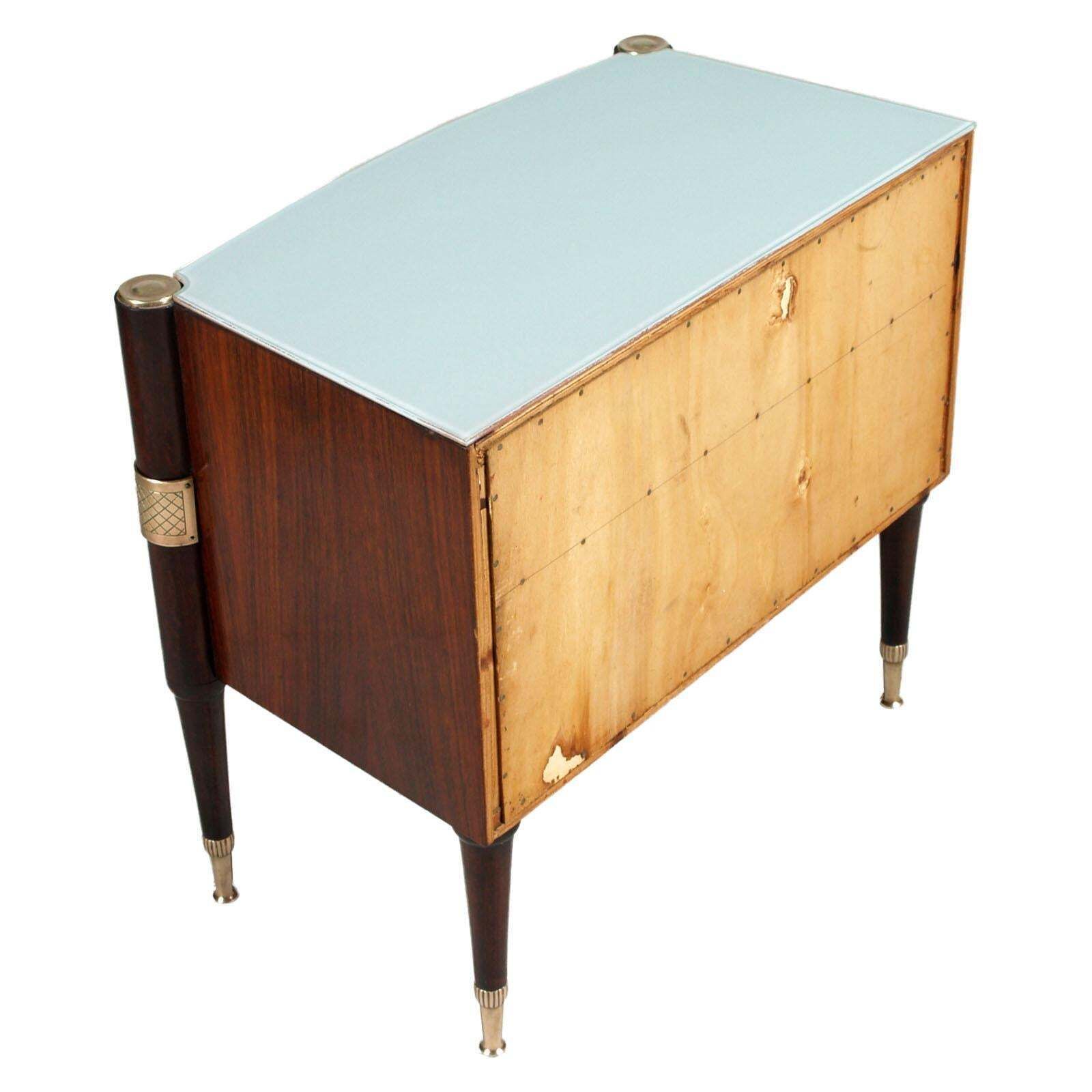 7462.0 Mid Century Modern Pair Pier Luigi Colli Nightstands, By Permanente Cantù, Italy photo