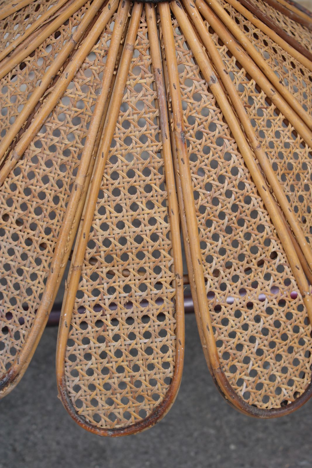 Decorative Pair Of Bamboo And Brass Chandeliers Italian Design 1950s photo buy