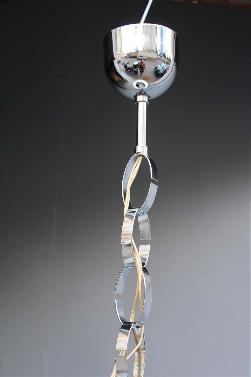 Lighting Carlo Nason For Mazzega Chandelier Pop Art Pulegoso 1970 Chromed Metal photo