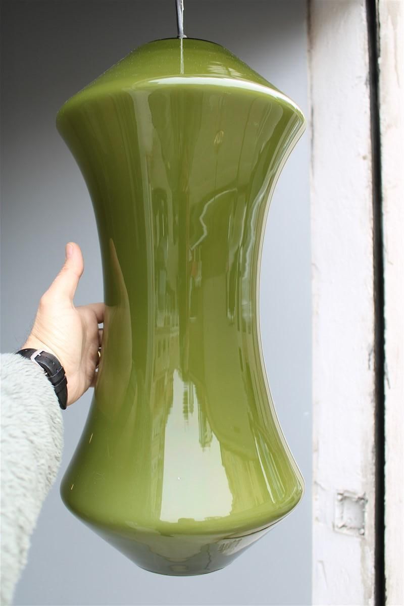 Ceiling Lamp Vistosi Mid Century Italian Design Green Clessidra 1950s photo buy