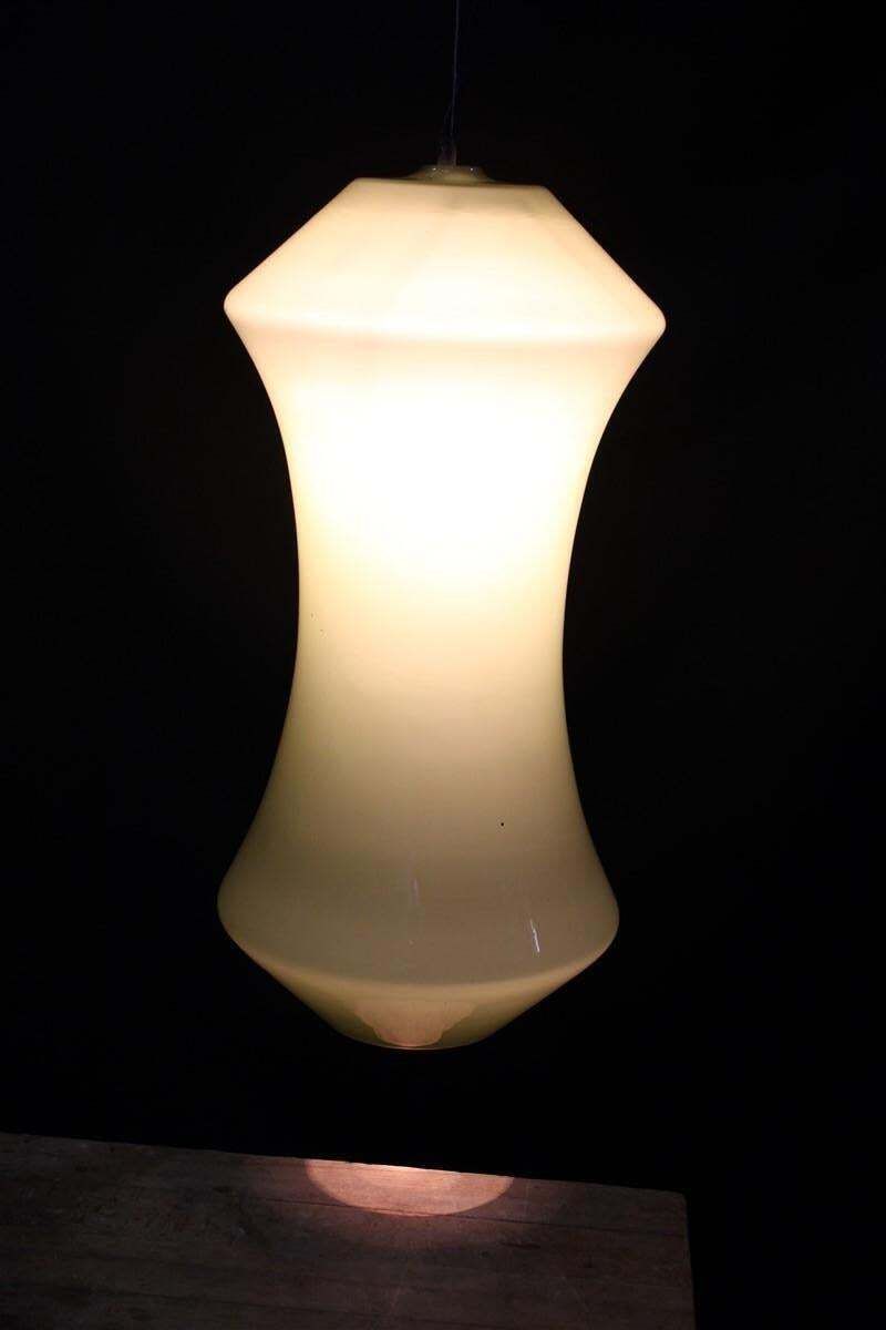 photo for sale Ceiling Lamp Vistosi Mid Century Italian Design Green Clessidra 1950s
