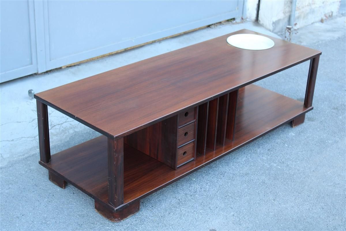 photo furniture Mid Century Minimalist Design Low Tv Table In Rational  Design 1960s Teak