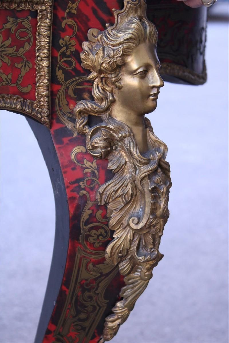 Rare Napoleon III Boulle Desk  1860 France André Charles Boulle photo vinterior