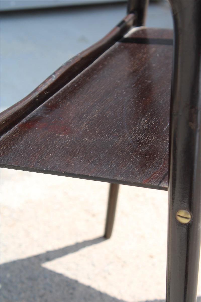 photo for sale Small Bedside Tables  Shelves Style Ico Parisi For Debaggis 1950s Brass