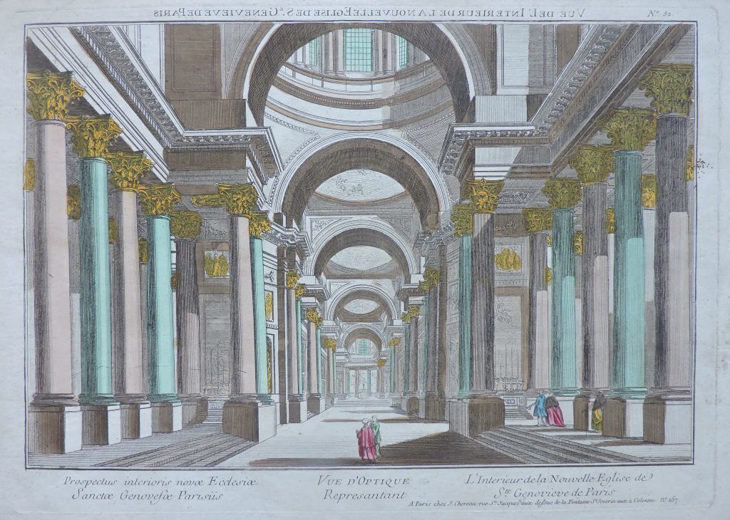 Optical View Representing The Interior Of The New Church Of Sainte Geneviève De Paris