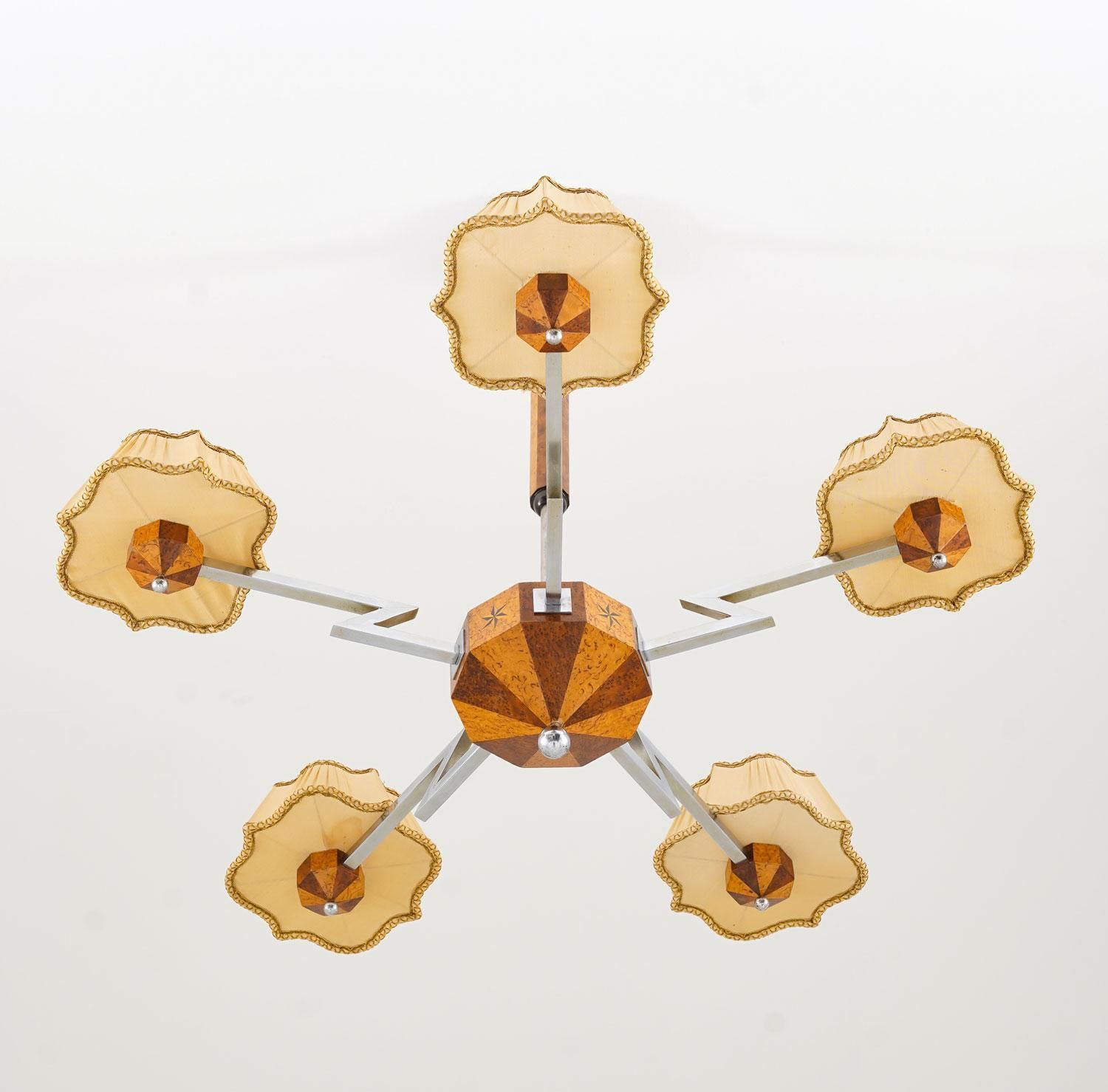 Swedish Art Deco Chandelier photo Lighting