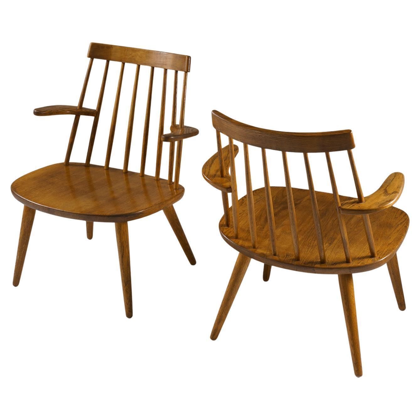 Scandinavian Midcentury Armchairs Model "Sibbo" By Yngve Ekström