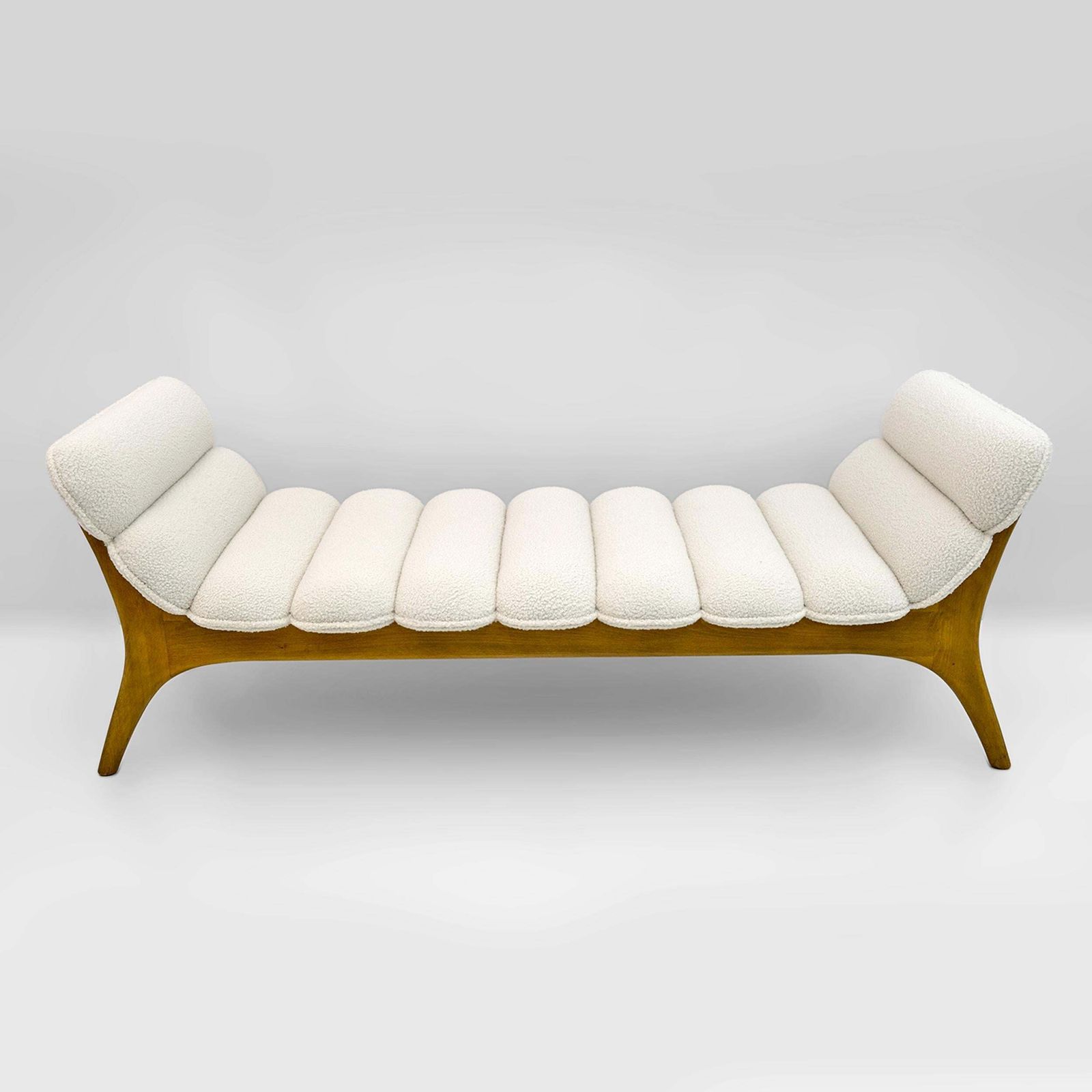 Adrian Pearsall Mid Century Modern Walnut Chaise Lounge By Craft Associates photo Furniture
