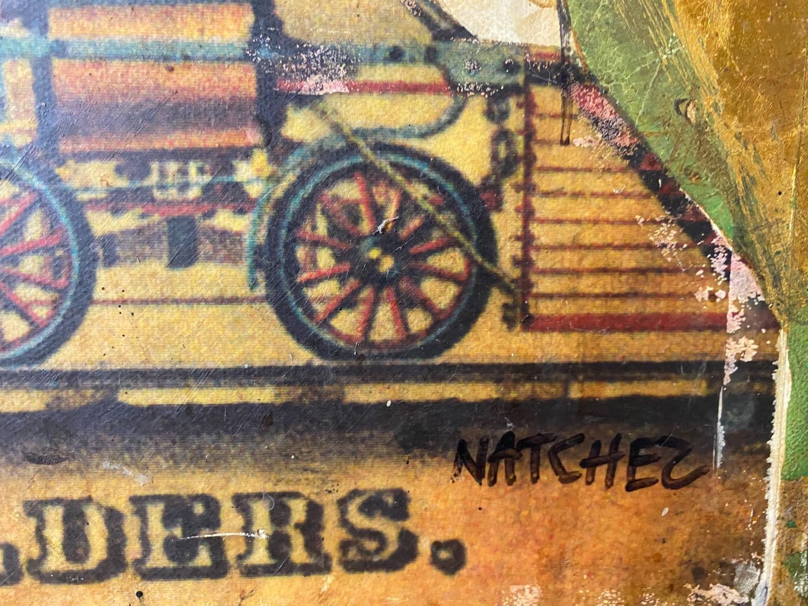 Stan Natchez (Shoshone/Paiute, B.1954) Navajo And A Train photo Art