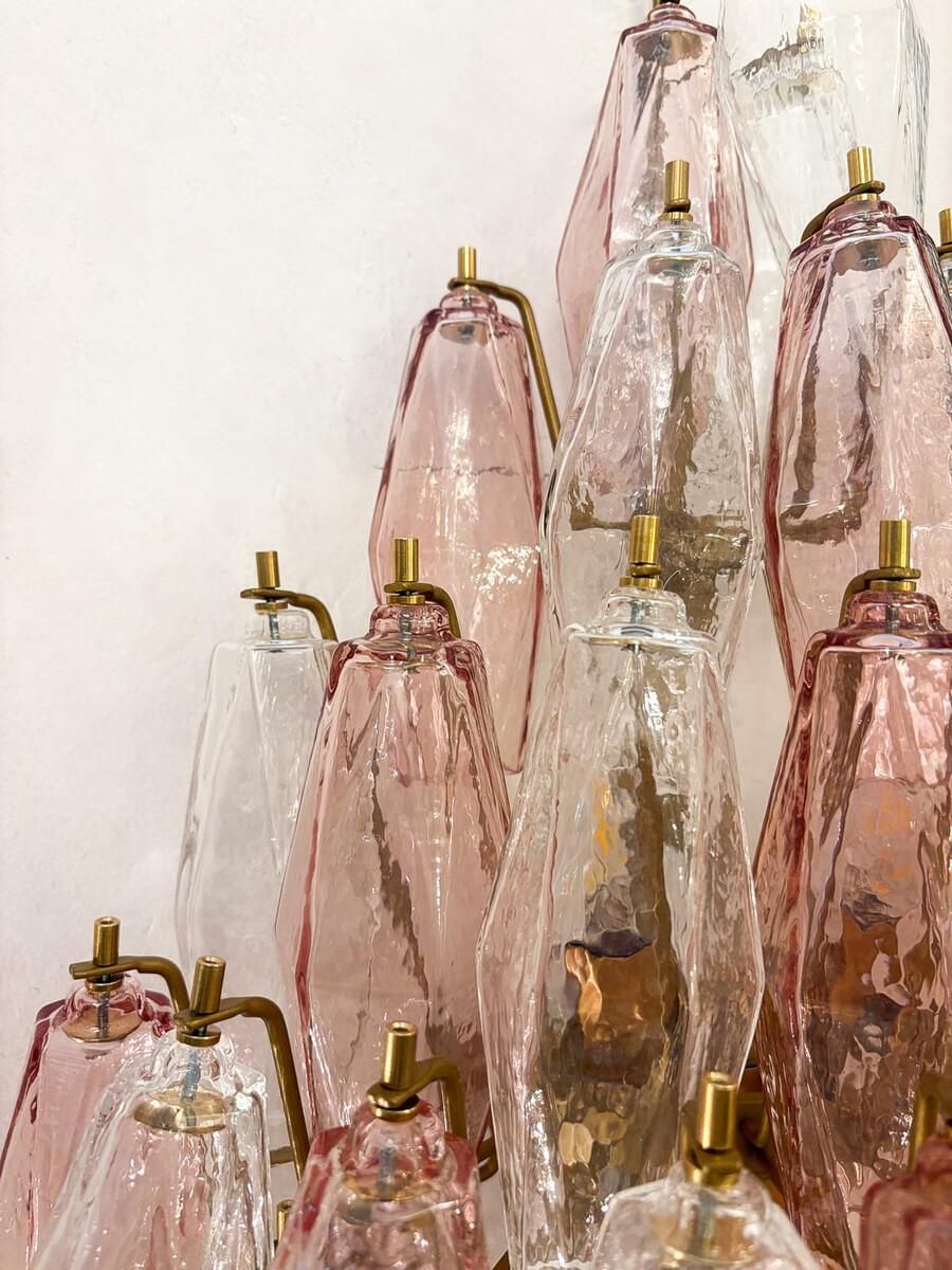 Pair Of Murano Glass "Poliedri" Wall Sconces By Carlo Scarpa For Venini, 1960s photo vintage