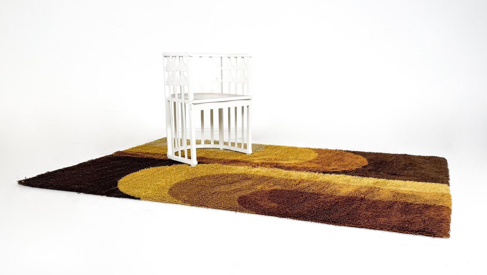 Mid Century Modern Abstract Rug, 1970s photo for sale