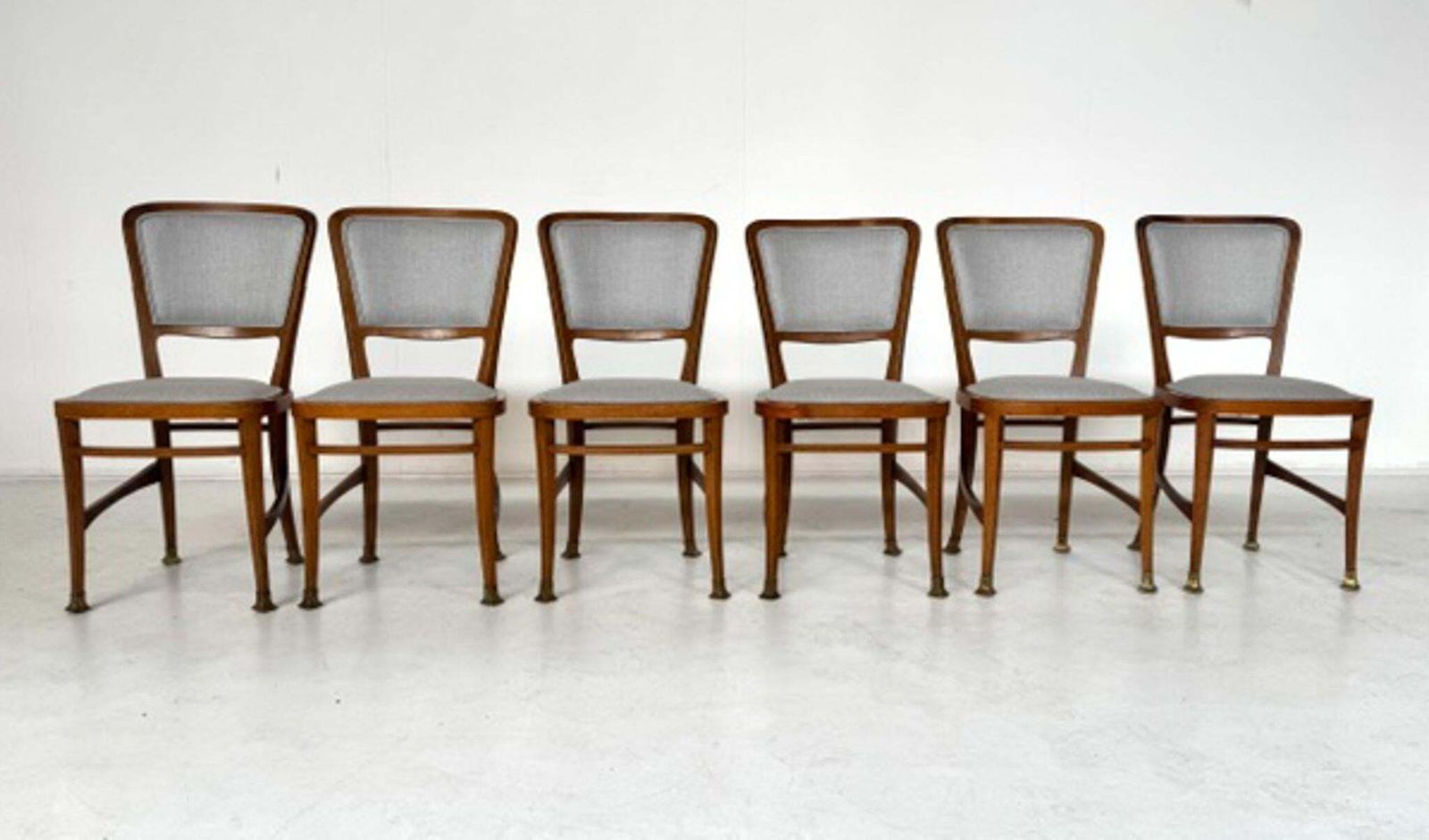 Set Of 6 Art Nouveau Chairs By Robert Fix, Portois & Fix photo buy