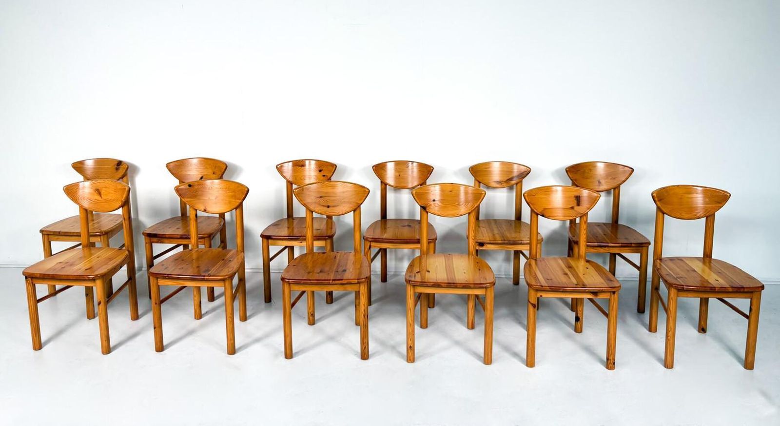 Mid Century Pine Dining Chairs By Rainer Daumiller, Denmark, 1970s photo for sale