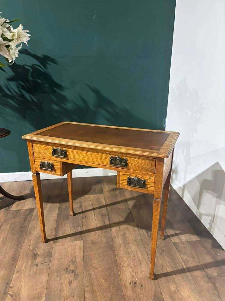 Furniture Edwardian Oak Low Boy photo