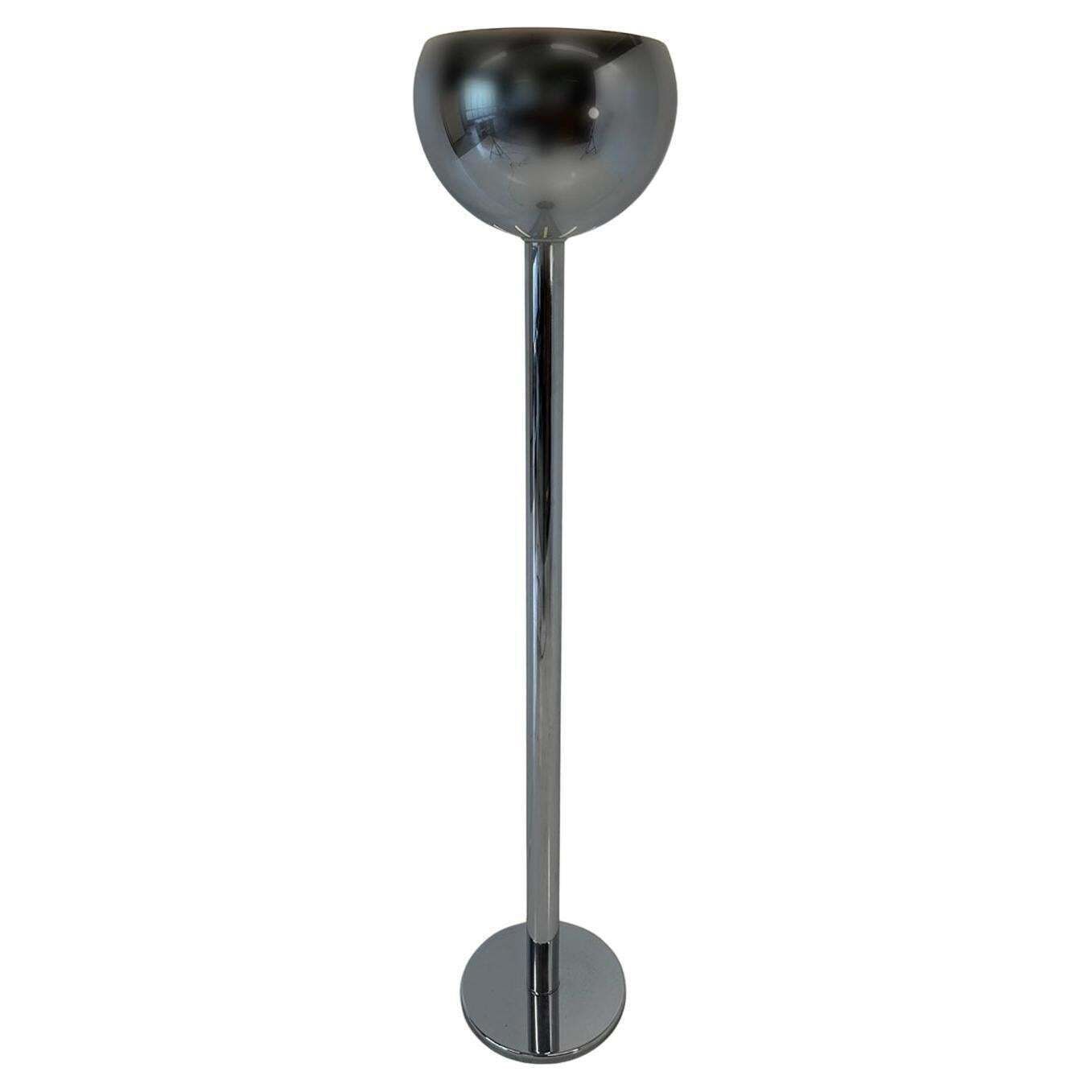 Italian 'Am2z' Chrome Floor Lamp, Franco Albini For Nemo Lighting, 1970s