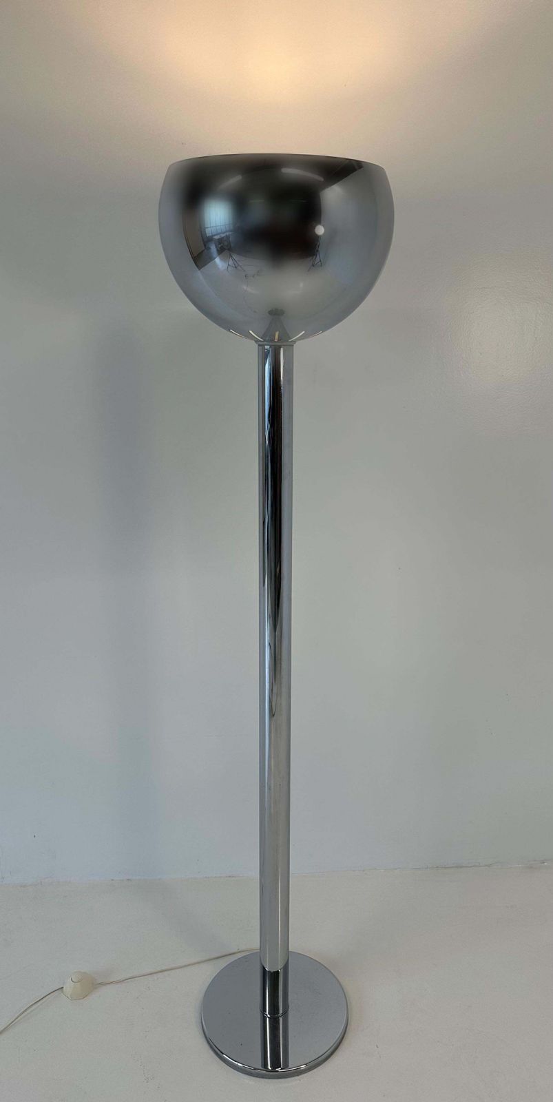 Italian 'Am2z' Chrome Floor Lamp, Franco Albini For Nemo Lighting, 1970s photo furniture