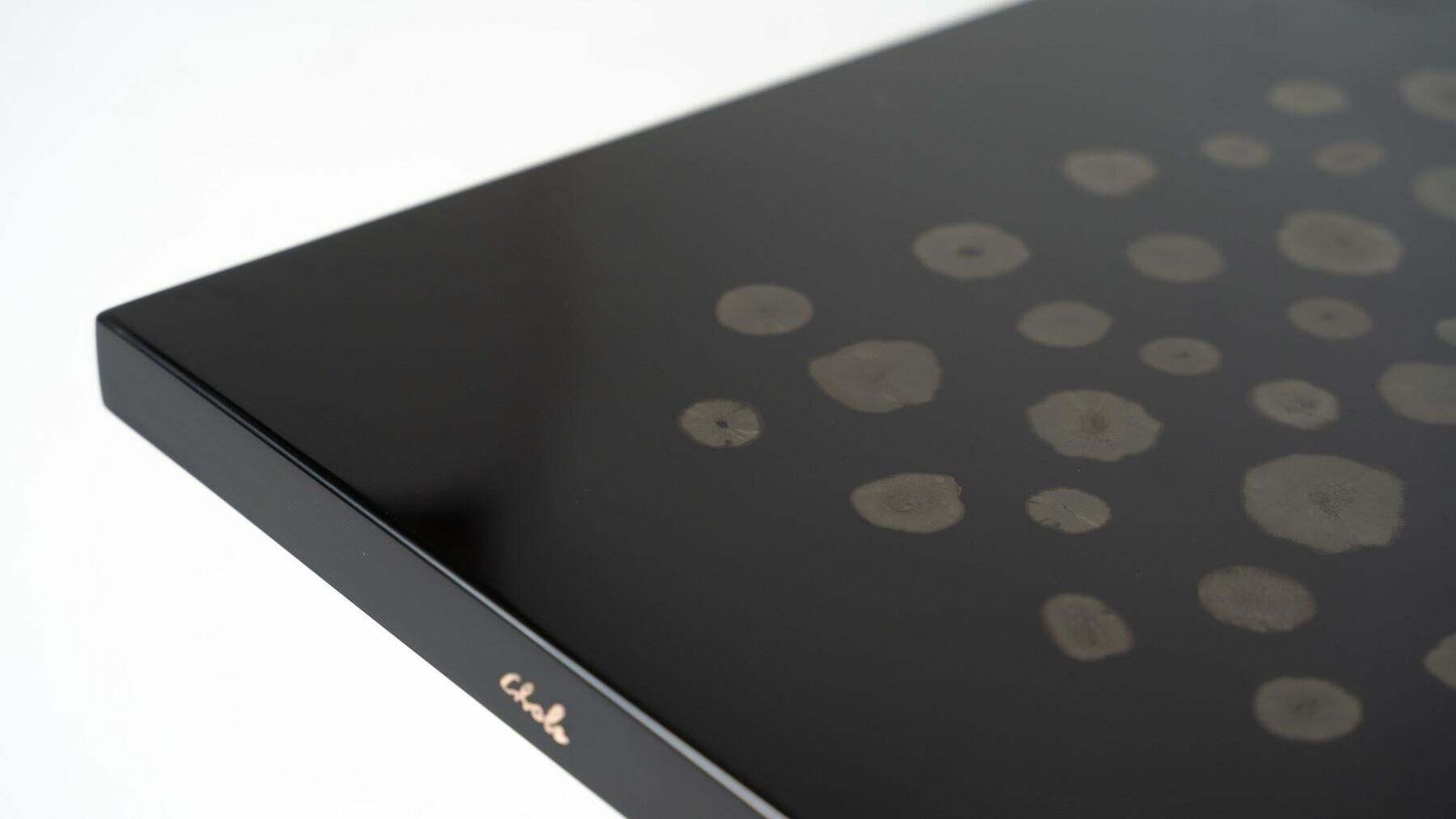 Black Lacquered Resin Table By Ado Chale, Belgium photo Furniture