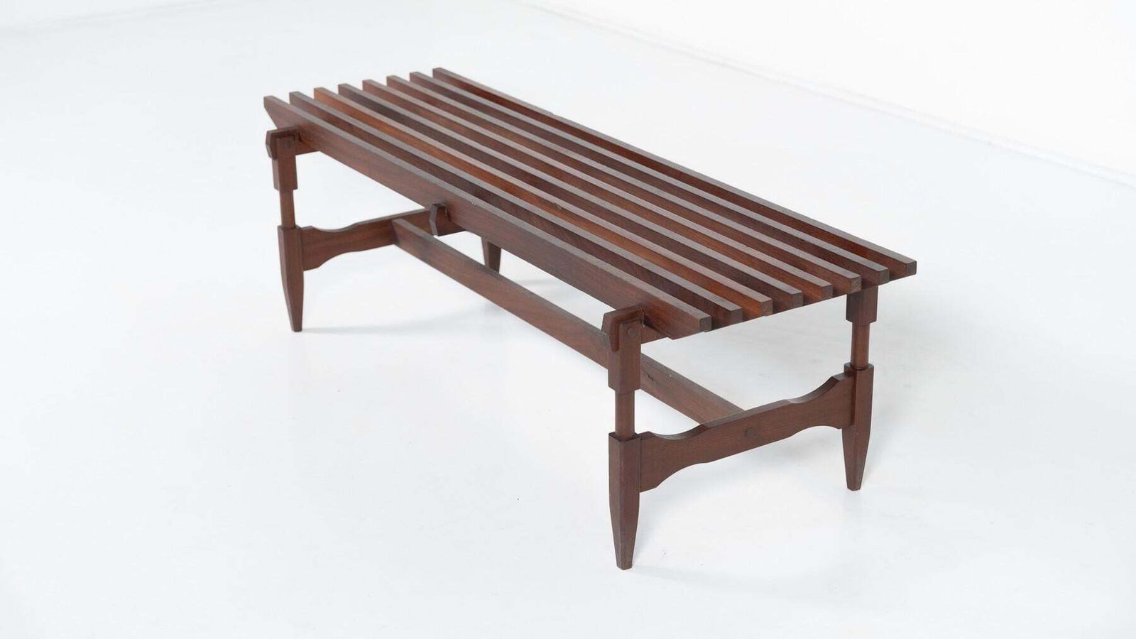 Mid Century Modern Wooden Bench By Ico And Luisa Parisi, Italy, 1950s photo furniture