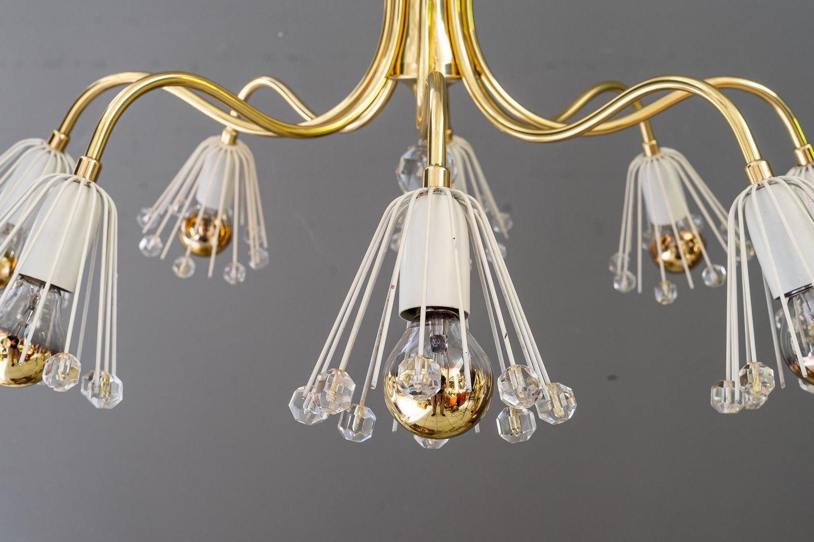 Chandelier By Emil Stejnar For Rupert Nikoll Vienna Around 1950s photo for sale
