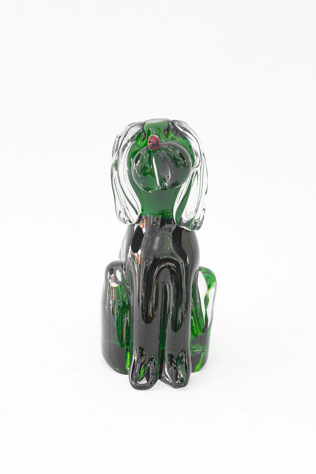 Murano Glass Dog Paperweight Italy Around 1970s photo furniture