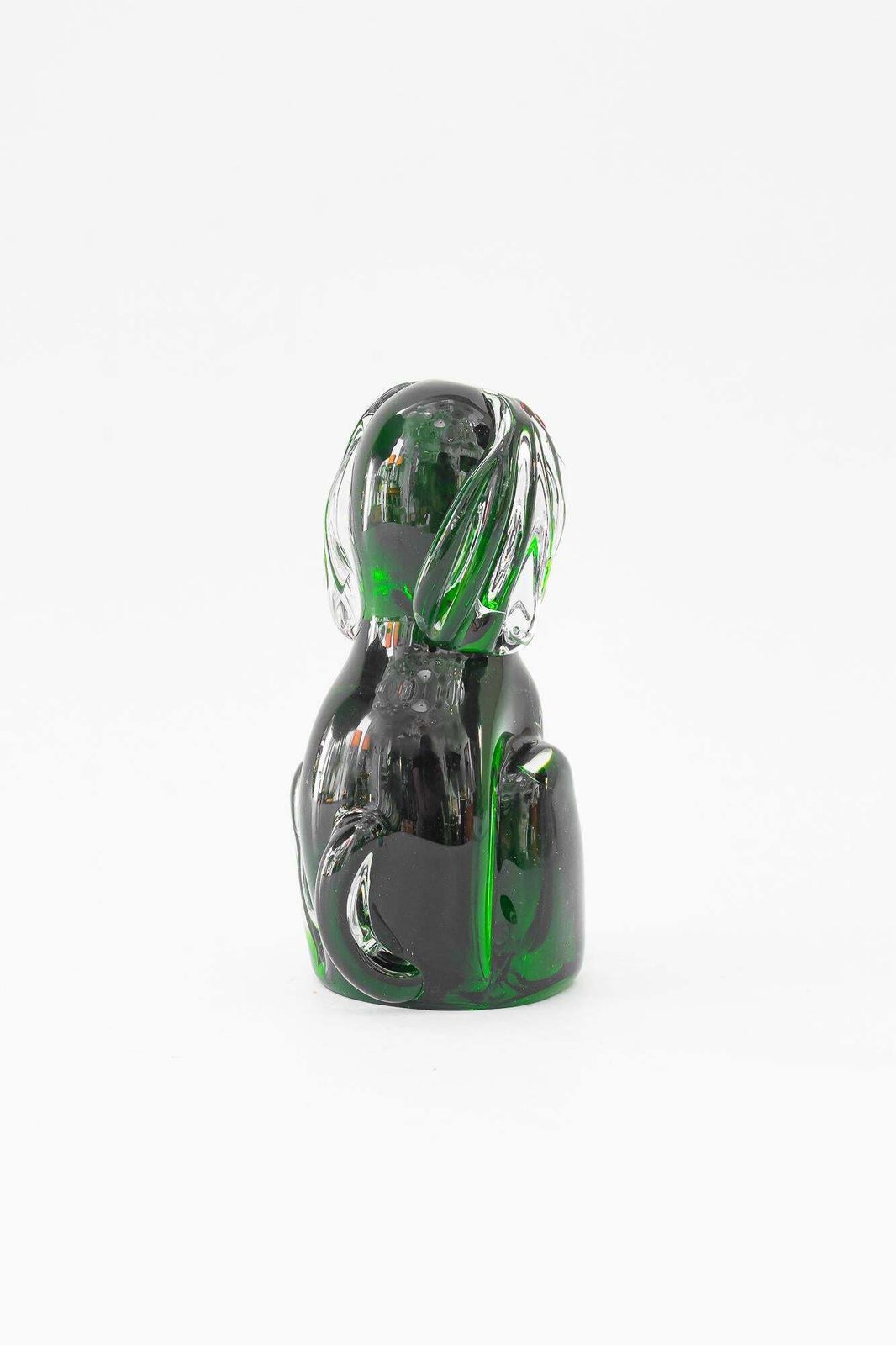Murano Glass Dog Paperweight Italy Around 1970s photo 195.0