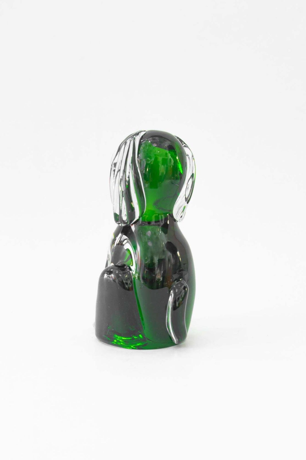Murano Glass Dog Paperweight Italy Around 1970s photo vinterior