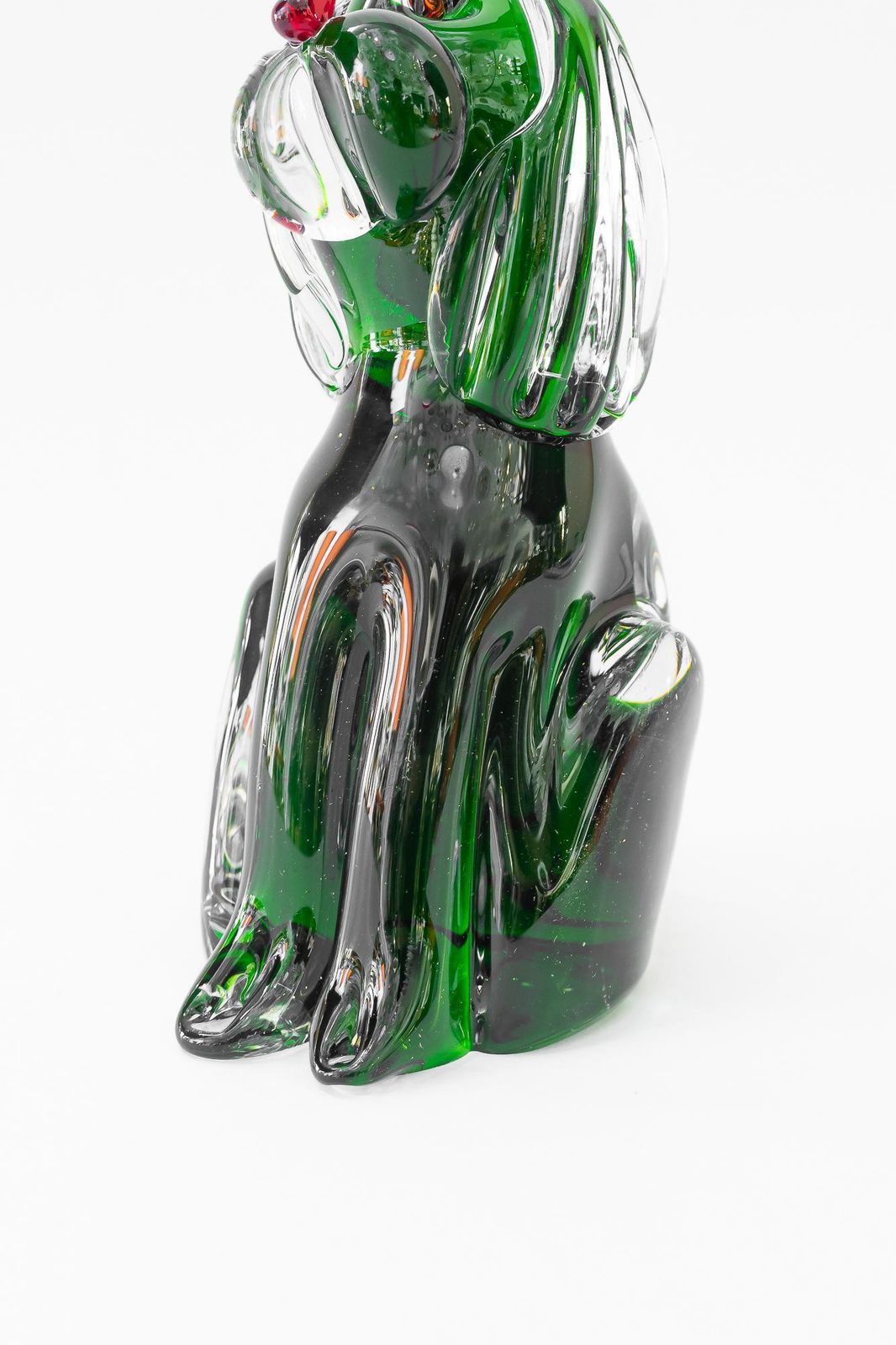 Murano Glass Dog Paperweight Italy Around 1970s photo vintage