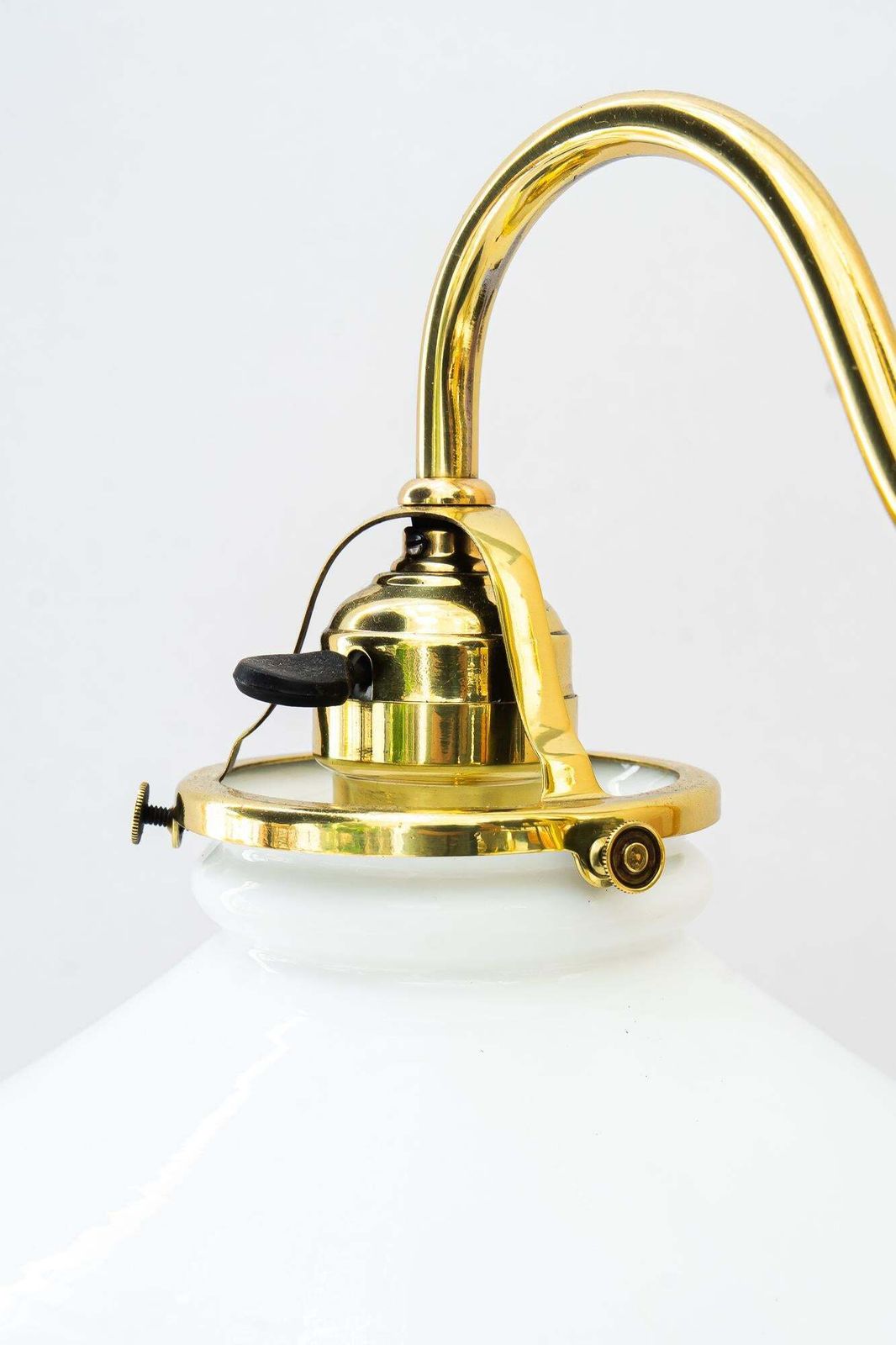 Art Deco Table Lamp With Original Opal Glass Shade Vienna Around 1920s photo buy
