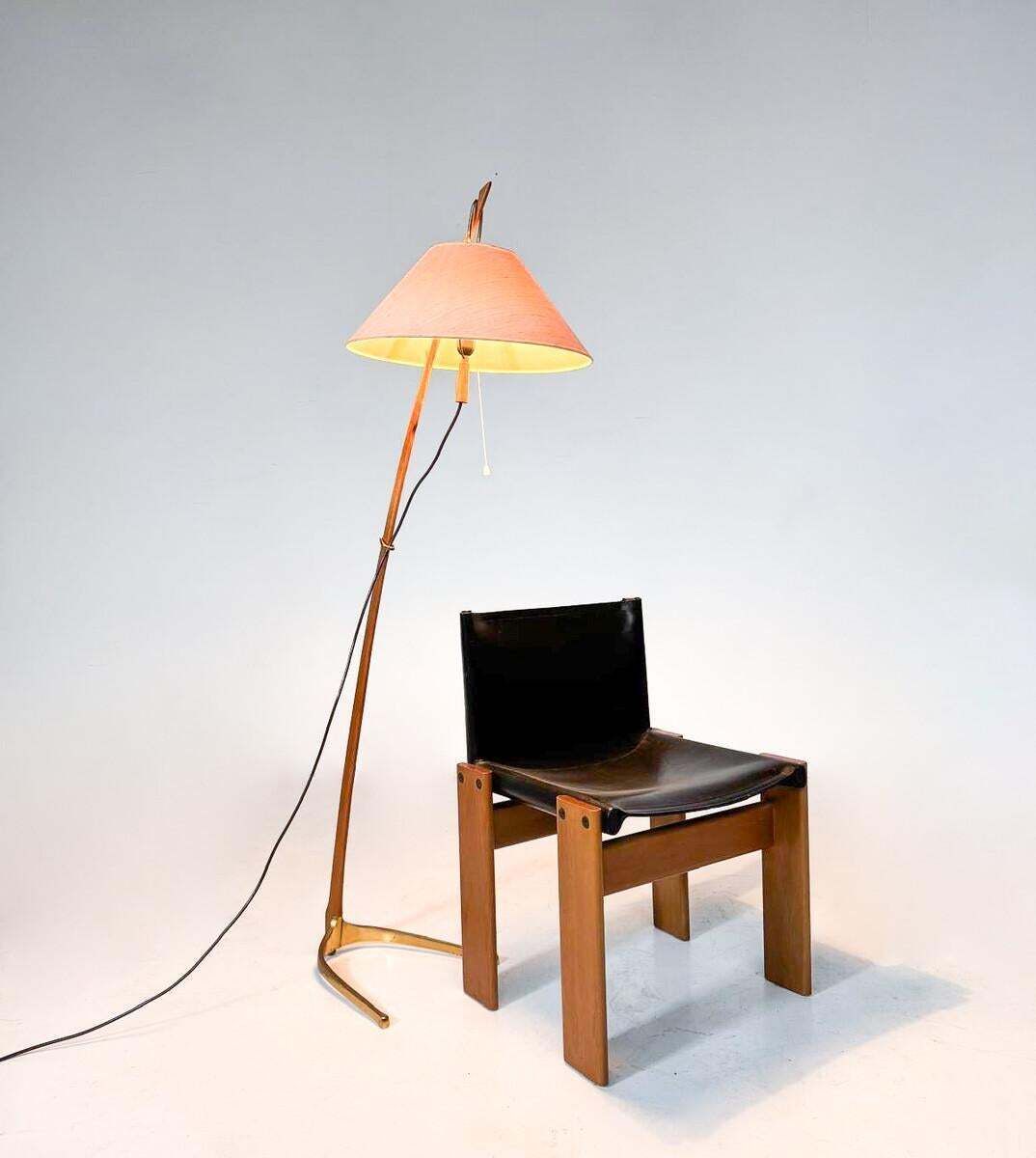 Mid Century Floor Lamp Model 2076 "Dornstab" By J.T Kalmar,  Austria, 1950s photo furniture