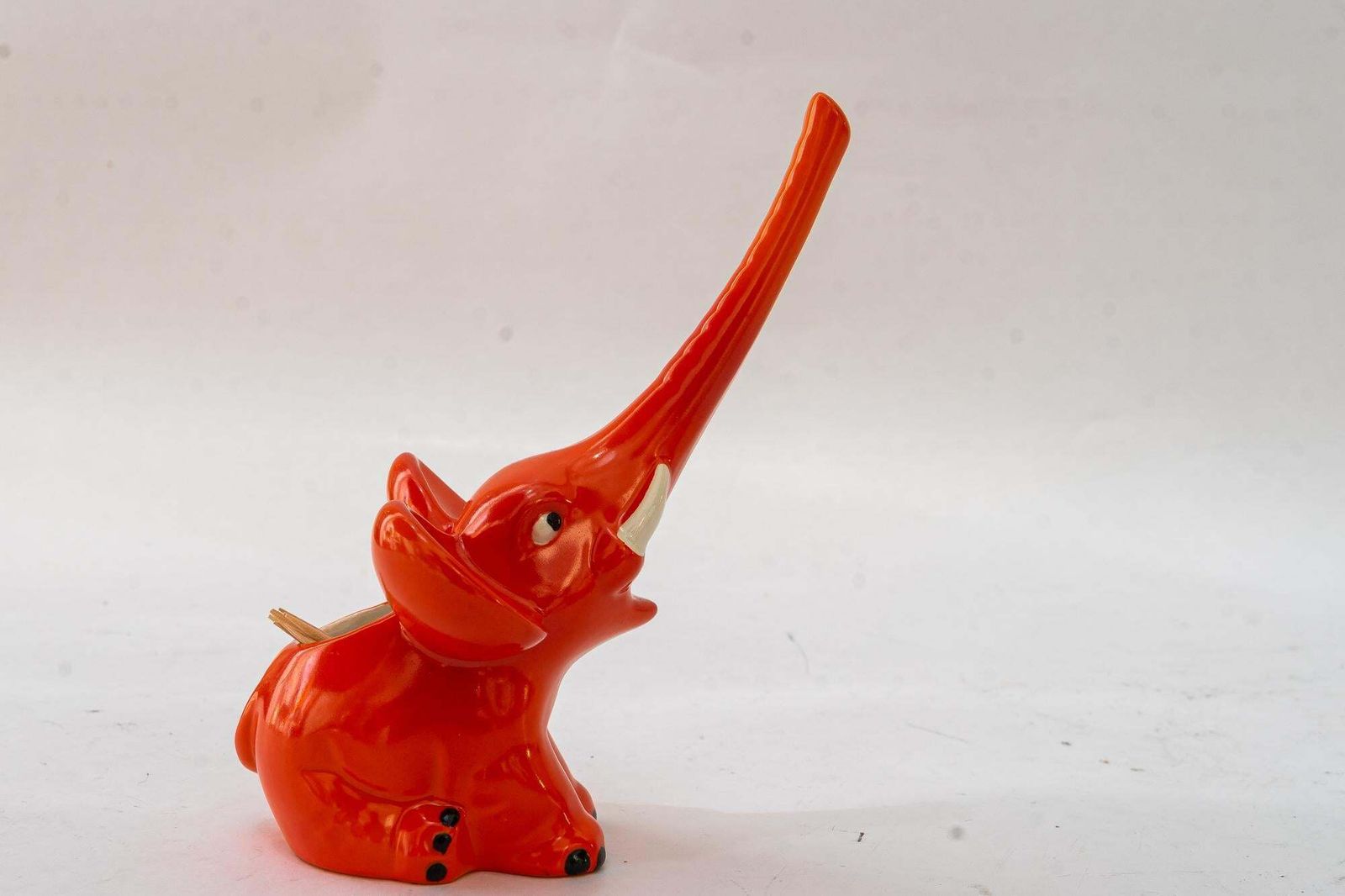 Goebel Porcelain Toothstick Holder Elephant Ca. 1970s photo buy